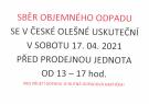 Česká Olešná - sběr